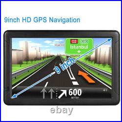 9 Car GPS Navigation Portable Truck Navigator 8GB 256MB Lifetime Free Map Kit