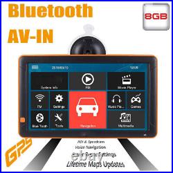 9 HD Car GPS Navigation System Portable Truck Navigator 8GB 256MB Free MAP
