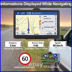 Car Truck GPS Navigation 7 Inch Touch Screen 2023 Maps Spoken Direction