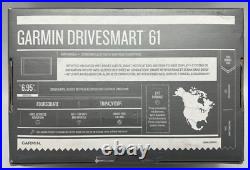 Garmin DriveSmart 61 North America LMT-S + Friction Mount Bundle 6.95 GPS