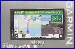 Garmin DriveSmart 66 6-inch Car GPS Navigator with Bright High-Res Maps NEW SEAL