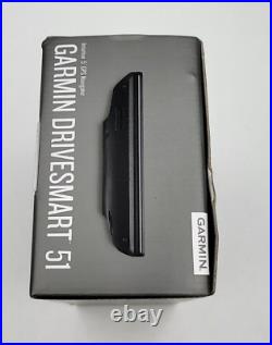 Garmin Drive Smart 51 Intuitive 5 GPS Navigator & Vent Mount Bundle Open Box