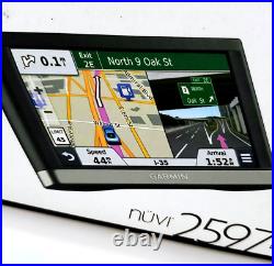 Garmin Nuvi 2597LMT GPS Vehicle Navigation Receiver Window Mount Charger Bundle