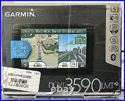 Garmin Nuvi 3590LMT HD Automotive Mountable Ultrathin Maps Navigation 3D 5 GPS