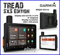 Garmin Tread SxS GPS Navigator Ulltrabright Display with Power Pack Bundle