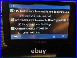 Garmin nüvi 255W Snowmobile GPS 2024 New England Trail System ME, NH, VT, MA, NY, PA