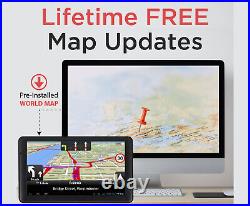 SLIMLINE GPS NAVI (7 INCH) USA EDITION 2024 (FREE Lifetime Updates) Car Truck