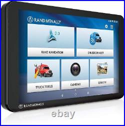 TND Tablet 85 8 Inch GPS Truck Navigator with Built In Dash Cam Easy To Read